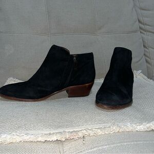 Sam Edelman Boots PETTY Ankle Black Suede women size 8.5